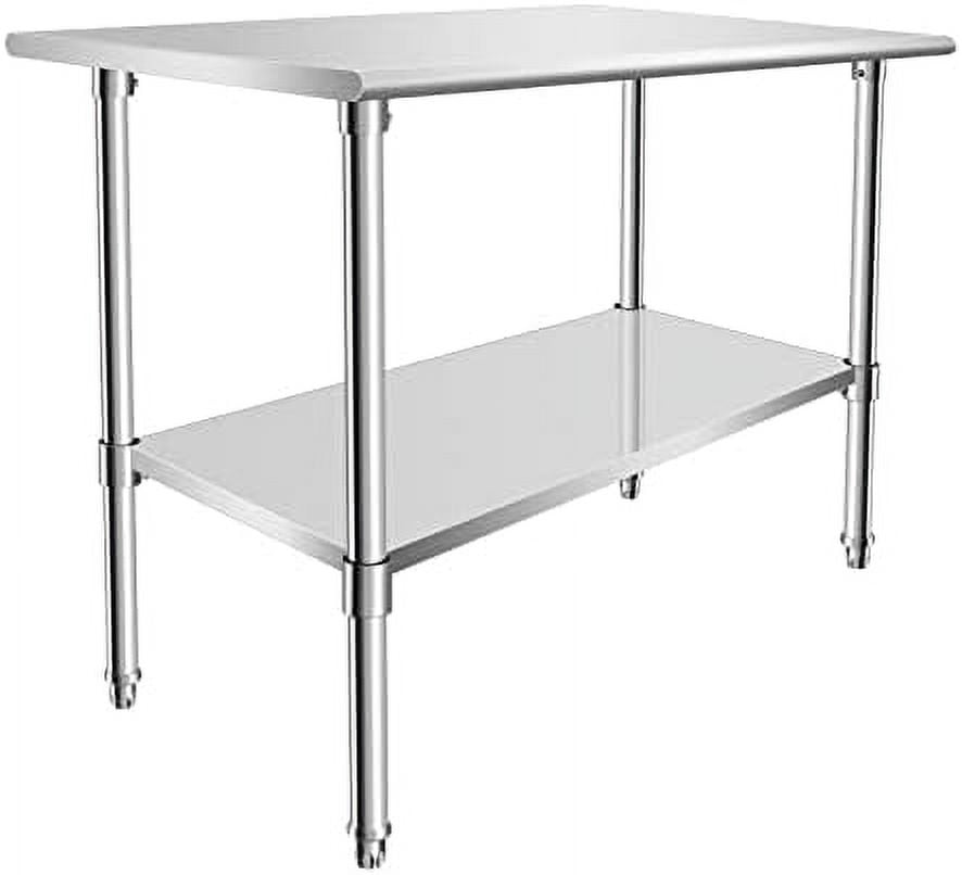 LLBIULife Food Prep Stainless Steel Table Heavy Duty Workbench with