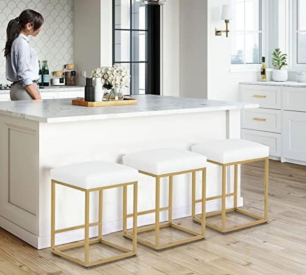 LLBIULife Height Stools Set of 2 for Kitchen Counter 30 Inch Backless