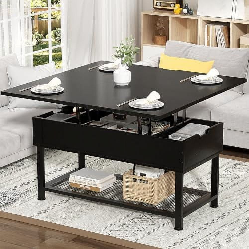 LLBIULife Lift Top Coffee Table Multi Coffee Table Converts to Dining