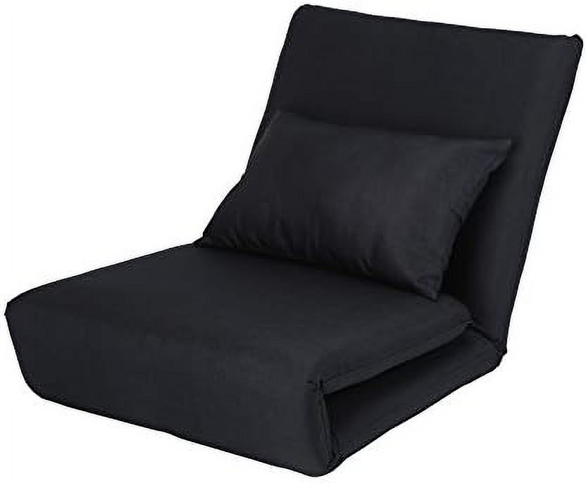 LLBIULife Linen Chair Beige Design Relaxie Sleeper Dorm Bed Couch Lounger Sofa 5