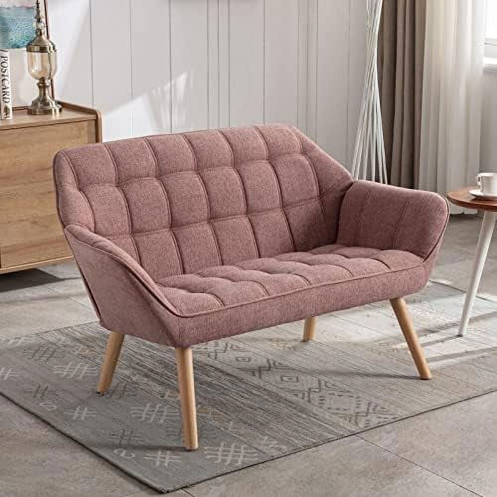 LLBIULife Small Loveseat for Bedroom 2Seat Mini Sofa Couch with