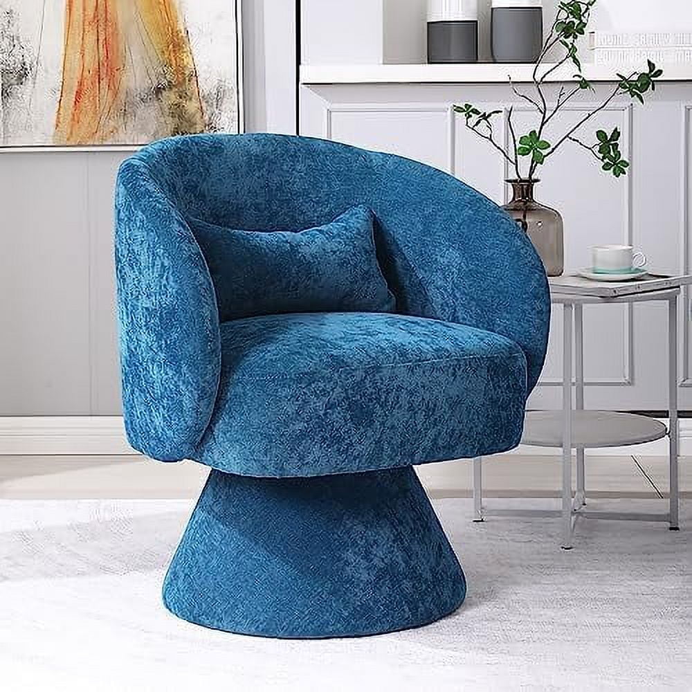 LLBIULife Swivel Accent Chair Sherpa Teddy Upholstered °Swivel Barrel