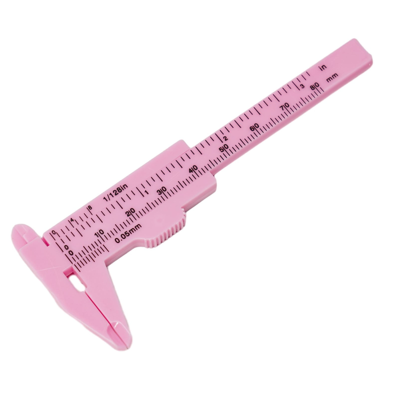 LLDI 0-80mm Plastic Sliding Vernier Caliper Gauge Measure Tool Double ...
