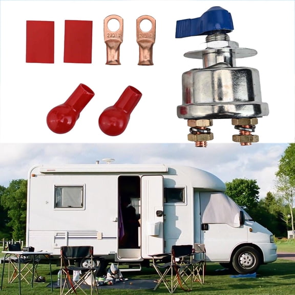 LLDI 12V 300A Master Battery Quick Disconnect Power Cut Shut Off Switch Heavy Duty blue