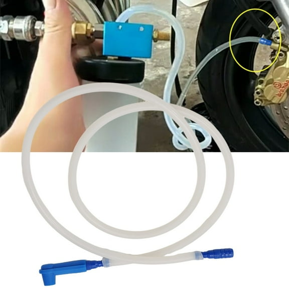 LLDI 1Set Brake Fluid Hose Fluid Bleeding Hose Brake Fluid Bleeder Bleeding Hose Brake Fluid Replacement Tool Pump Pot Pipe Tubing