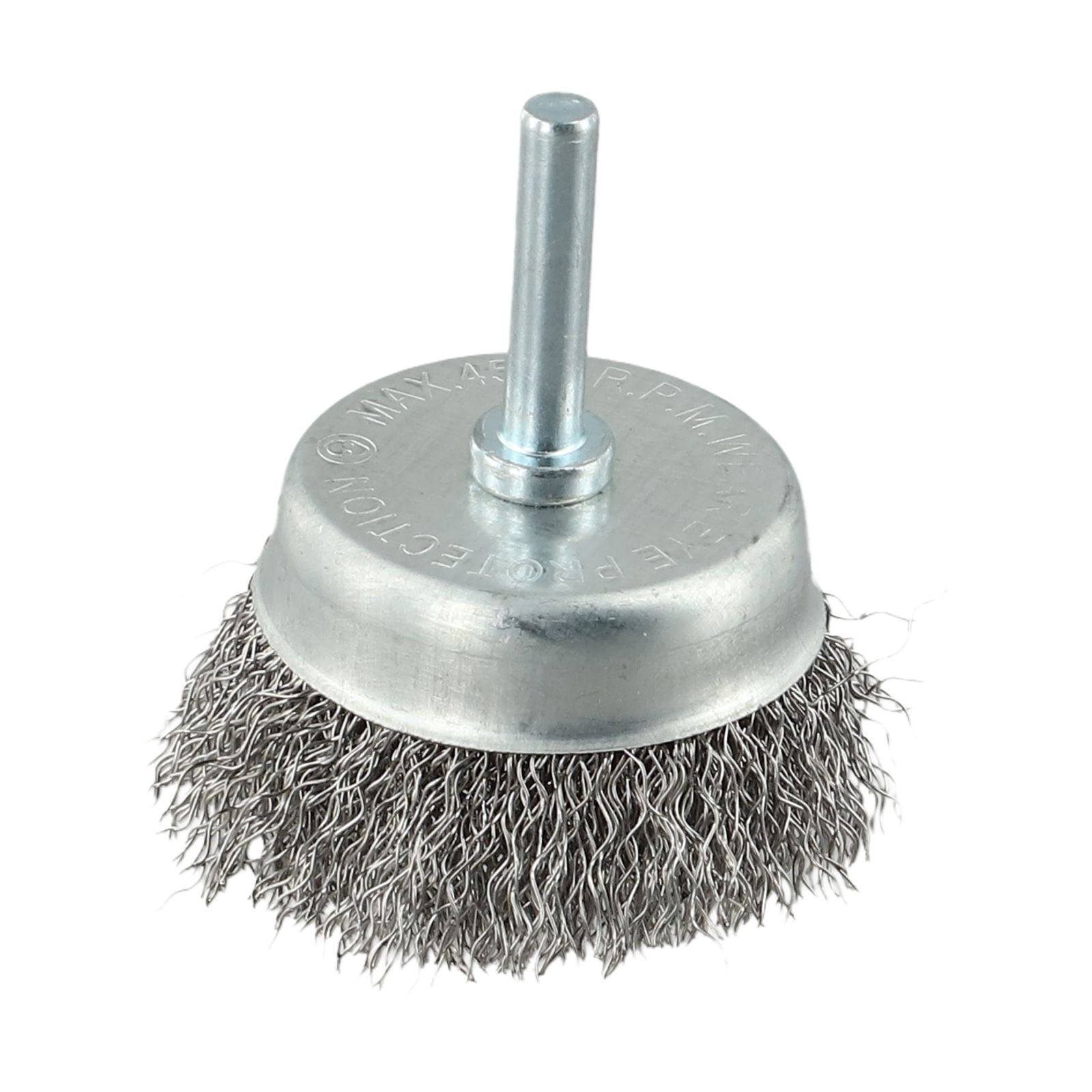 Shark 14073 Wire Wheel Knotted End Brush 1-1/8 x 1/4 Inch Shank .020 Wire Wire W