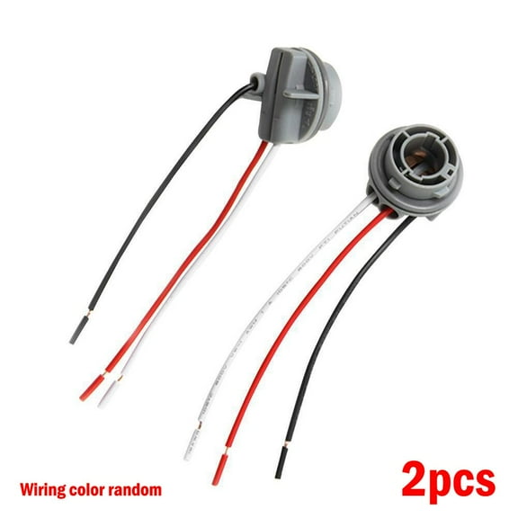 LLDI 2x Car 1157 Bulb Socket BAY15D Lamps Holder 12V Adapter Base Connector Car Light Base LED Light Bulb Socket Wiring Connector