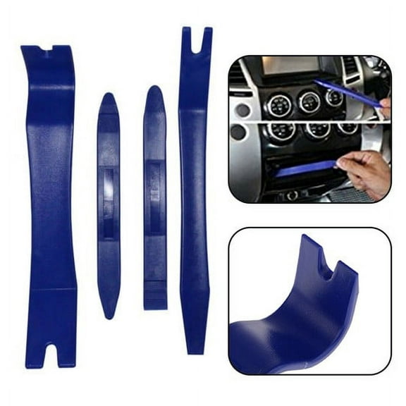 LLDI 4pcs/set Car Door Panel Dashboard Removal Kit Auto Trim Removal Tool Dash Audio Pry Pullers Automobile Disassembly Tool Set