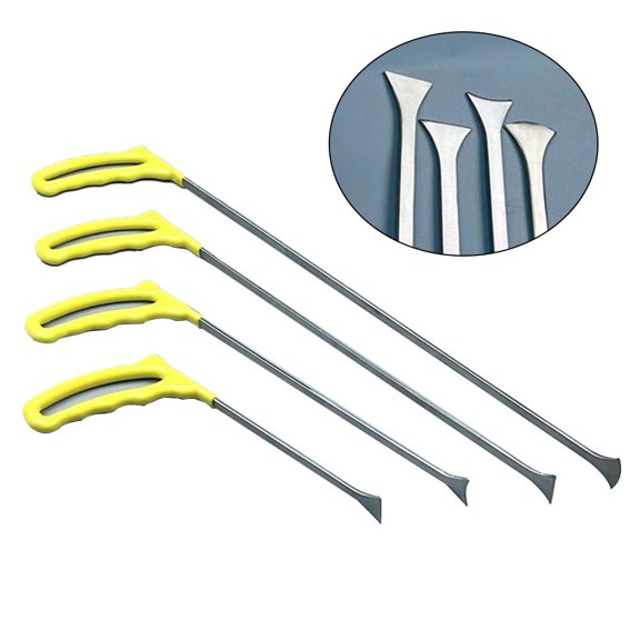 LLDI 4pcs/set Paintless Dent Repair Tools Crowbar Bar Push Rod Hooks Car Hand Tool For Automotive Body Repair Paintless Dent Repair