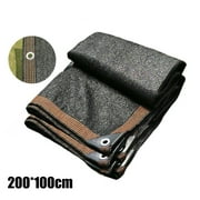 LLDI 90% Uv Sun Shade Cloth Shadecloth Sail Roll Mesh Outdoor Black 2*1M