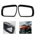 thumbnail image 1 of LLDI Aesthetic Matte Black Rain Eyebrow Trim for Isuzu DMax Model Years 2021, 1 of 7