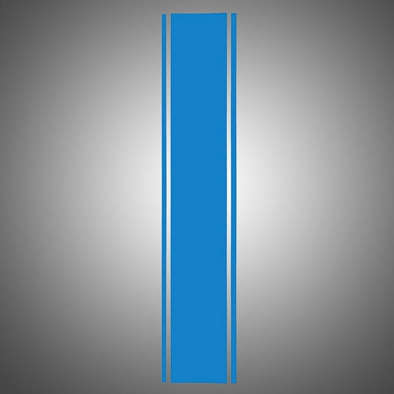 LLDI Durable Vinyl Racing Stripes Sticker for Car Hood Red Black White Blue Blue