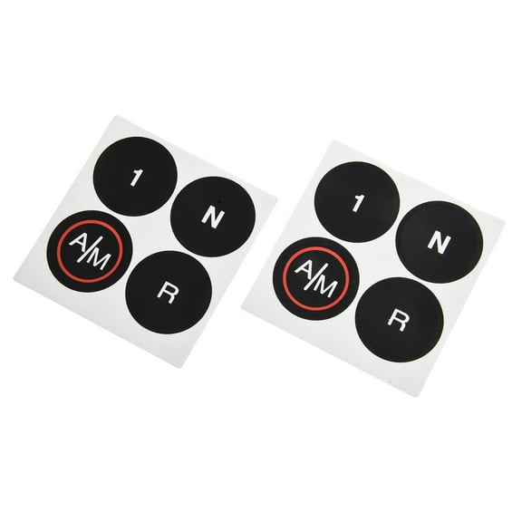 LLDI High Grade Vinyl Button Stickers Automotive Interior Sticker Control Cell Decals MTA Gearbox Decals Black Overlay