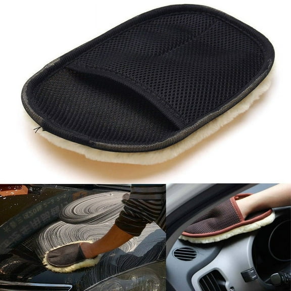 LLDI High Quality Wool Soft Cashmere Car Wash Glove Cleaning Mitt Washing Brush Cloth Motorcycle Washer Care Car Cleaning Tool