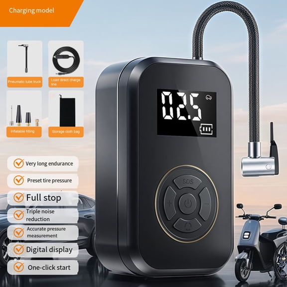 LLDI Portable Tire Inflator Rechargeable Electric Inflator For Car Bike Ball Pump Pro