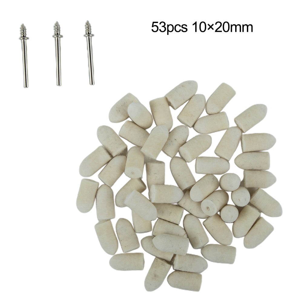 LLDI Wool Felt Buffing Wheel Grinding Cleaning Polishing 3.17mm Shanks