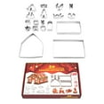 thumbnail image 1 of LLDYYDS 18 Piece Stainless Steel 3D Christmas Cookie Baking Set Moulds Kit for Festive Decorating, 1 of 8