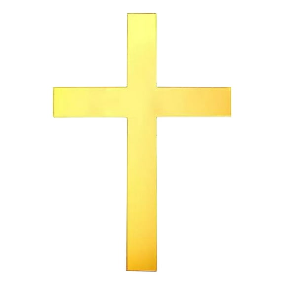 LLDYYDS 18pcs Baptism Cake Toppers Acrylic Cross Cupcake Toppers Gold Crossing Cake Charm for Baby Shower Birthday Wedding Party Christian Decorations