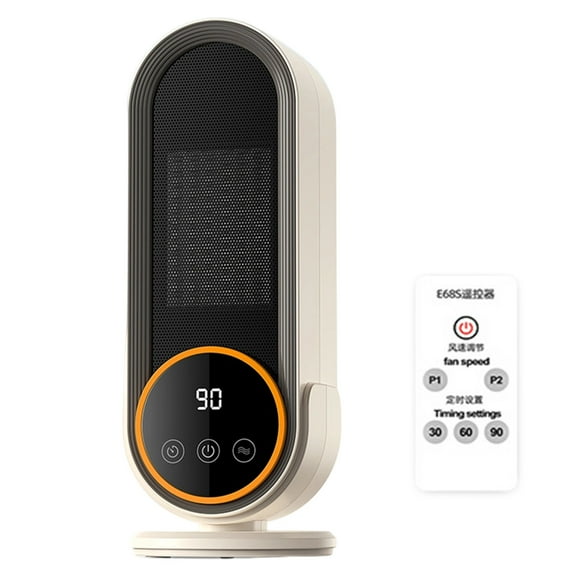 LLDYYDS 2025 Advanced Remote Control Ceramic Space Heater with Digital Thermostat 1200W Portable Energy Efficient Indoor Heating Solution for Quiet Desk Operation and Overheat