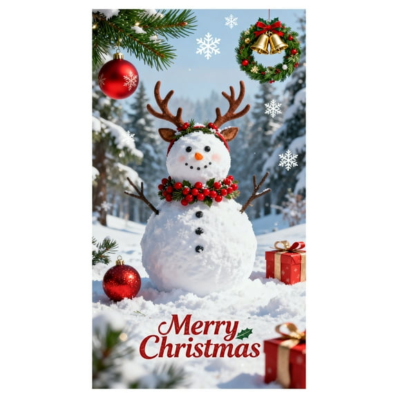 LLDYYDS 2025 Christmas Elastic Door Cover Festive Holiday Party Home Decorations for Front Entryway Seasonal Celebration