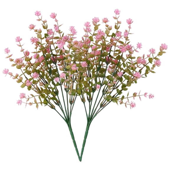 LLDYYDS 2PC Artificial Flowers Latex Real Bridal Wedding Bouquet Home Outdoor Silk For Outdoors Front Hanging Planter 35X24cm