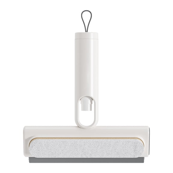LLDYYDS 3 in 1 Window Cleaning Scraper, Cleaner Window Squeegee with Sprayer, Squeegee and Scrubber Spray Bottle Window Squeegee for Shower Glass 19.5x24cm