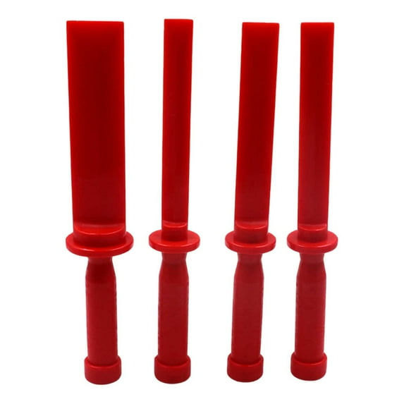 LLDYYDS 4Pcs Non-Marring Plastic Chisel Scraper Set 3/4" 7/8" 1" 1-1/2" Wide Chemical Resistant Scraper Tool Plastic Razor Scraper Remover Tool for Removes Debris