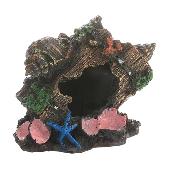 LLDYYDS Aquarium Fish Tank Decorations, Aquarium Hideout House Theme Fish Cave Aquarium Castle Ornaments One Size