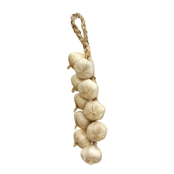 LLDYYDS Artificial Garlic String Fake Vegetables,20 inch,Fake Garlic Hanging String Vegetable Photography Props 47X10cm
