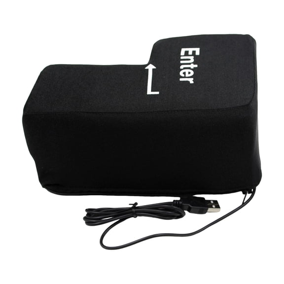 LLDYYDS Big Enter Supersized Key USB Pillow Office Desktop Travel Nap for Anti Stress Relief