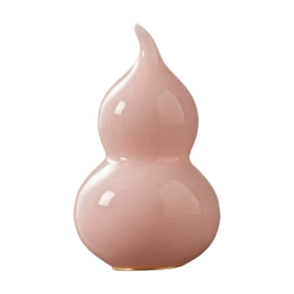LLDYYDS Colorful Feng Shui Gourd Statue Chinese Wu Lou Ornament Ceramic Calabash Figurine With Gold Detail Home For Wealth And Luck Color Av One Size