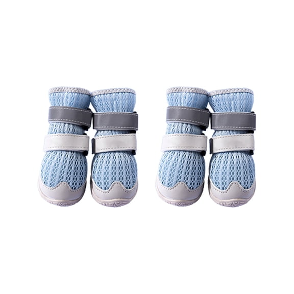 LLDYYDS Dog Summer Boots Reflective Puppy Mesh Booties | Breathable Paw Protectors for Hot Pavement Hardwood Floors Hiking E