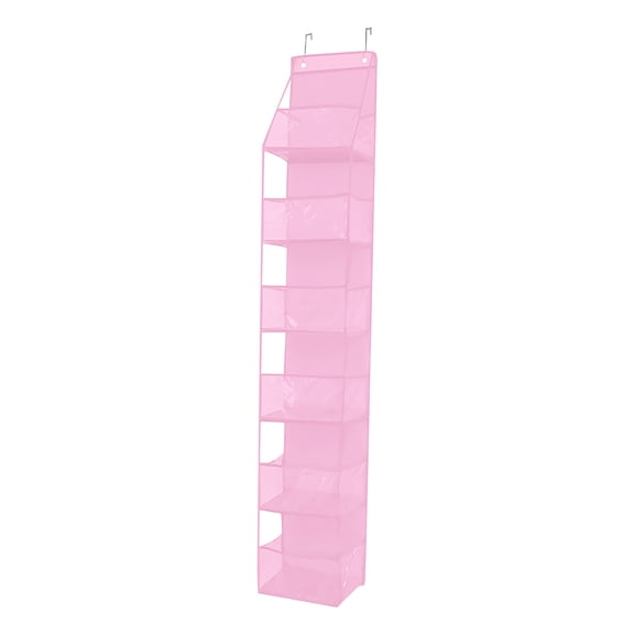 LLDYYDS Over The Door Organizer, Dorm Storage, Hanging Storage Organizer with Clear Pockets - Large Capacity Pantry Storages Shelf for Bathroom, Bedroom