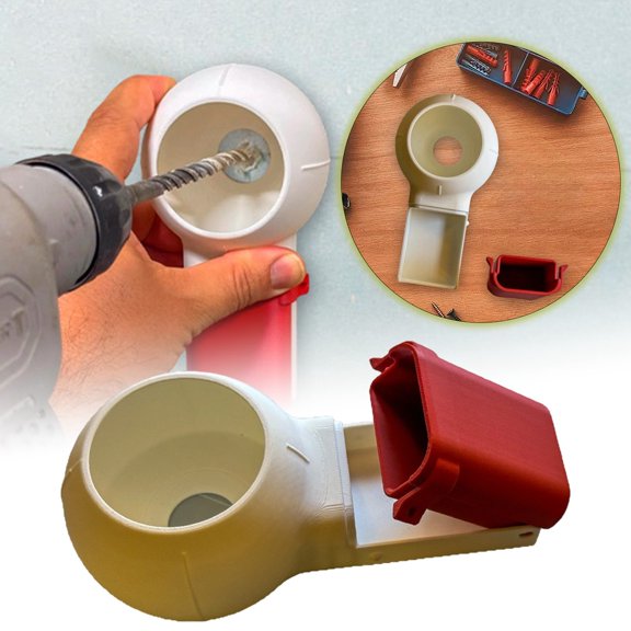 LLDYYDS Drill Dust Collector Box Drill Dust Collection Attachment Multipurpose Catcher Bowl for Workshop Wall Writing Painting