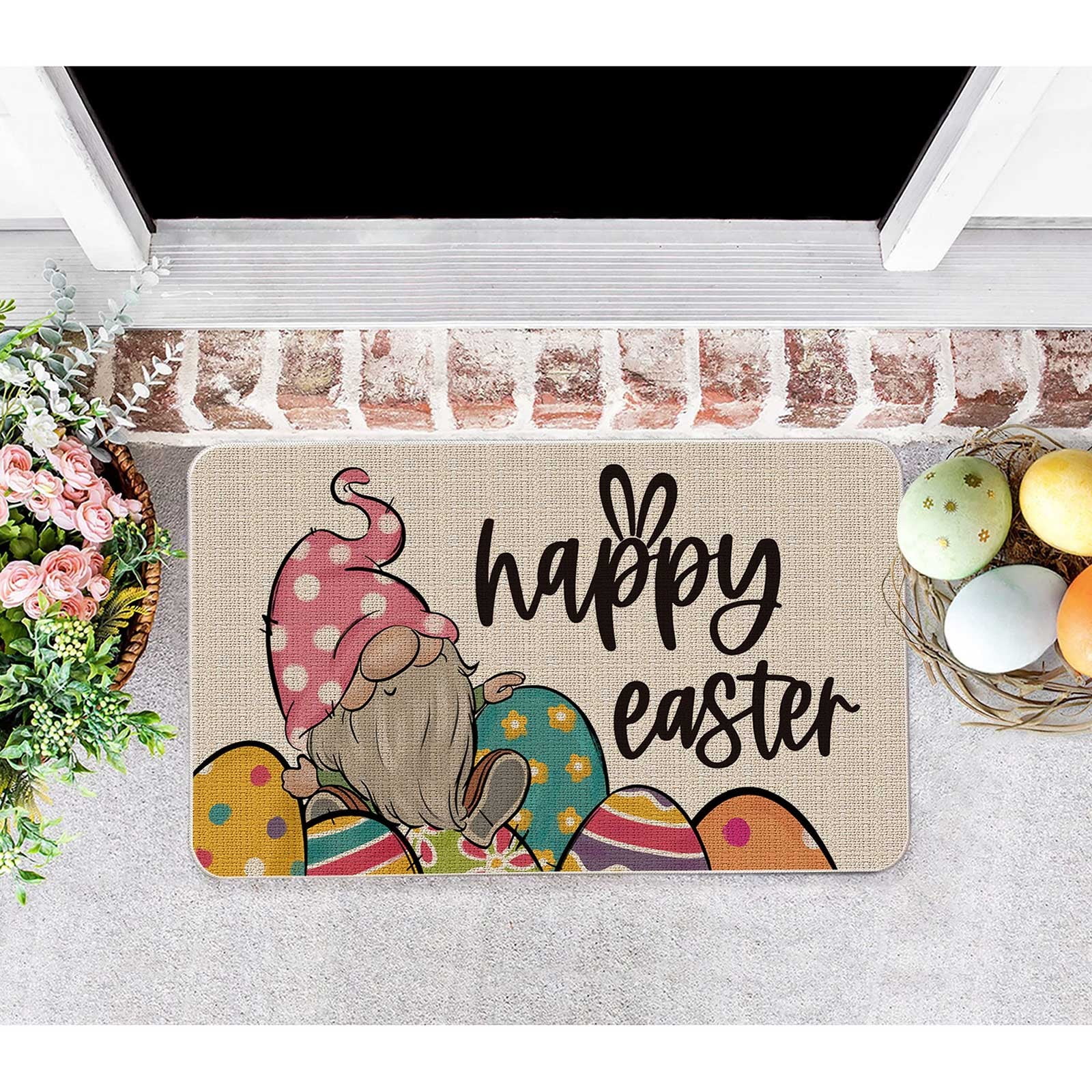 LLDYYDS Easter Bathroom Door Mat Front And Back Door Mat Kitchen