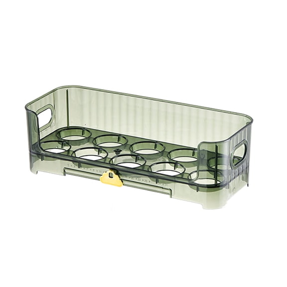 LLDYYDS Egg Holder for Fridge Stackable Egg Holder Organizer For Refrigerator Food Storage Container With Lid For Kitchen Pantry 25x10x7 cm