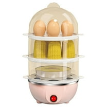 LLDYYDS Electric Egg Cooker Boiler Maker Soft, Medium or Hard Boil, Egg Capacity Two Layer Egg Maker,Egg Steamer,With Automatic Shut