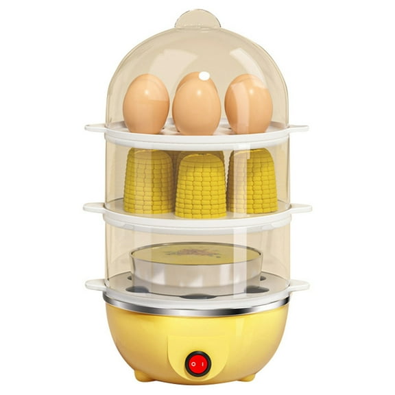 LLDYYDS Electric Egg Cooker Boiler Maker Soft, Medium or Hard Boil, Egg Capacity Two Layer Egg Maker,Egg Steamer,With Automatic Shut