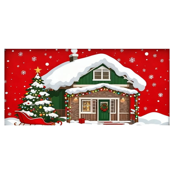 LLDYYDS Exquisite Christmas Garage Banner with Colors for Festive Holiday Atmosphere and Outstanding Decoration Various Styles