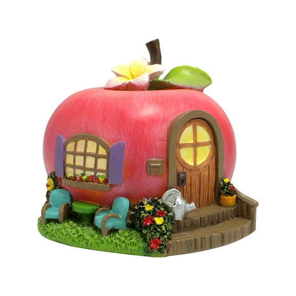 LLDYYDS Fairy House 3.5x4x3in Fairy Garden House Cute Vibrant Garden Decor Resin Weather Resistant Accessories