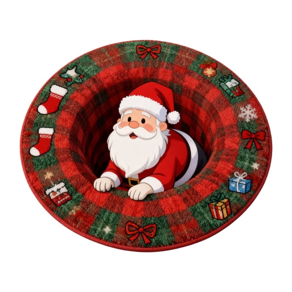 LLDYYDS Festive Holiday Cartoon Character Area Rug Soft Floor Mat for Kids Room Playroom and Nursery