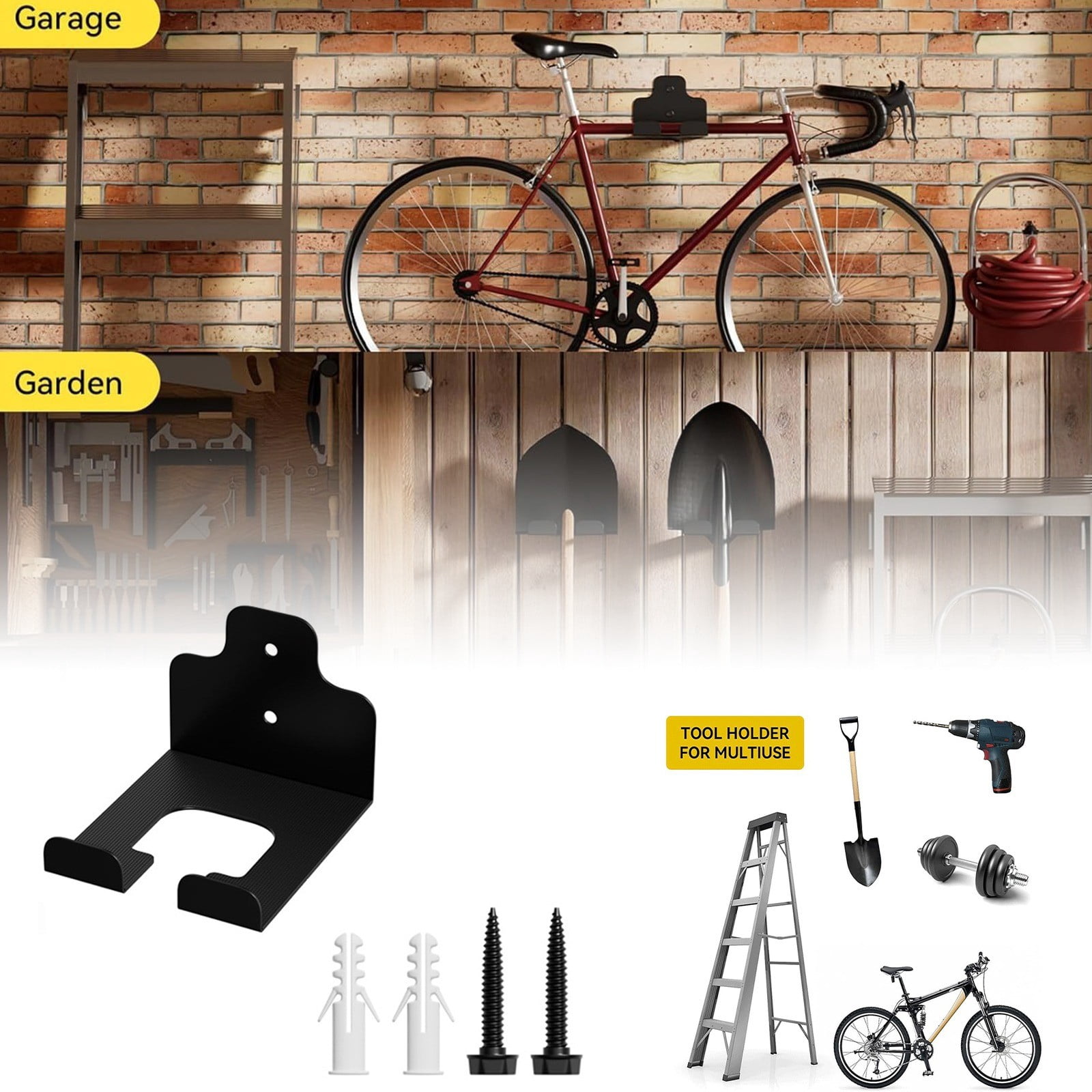 LLDYYDS Garden Wall Mounted Power Tool Hanger Trimmer Rack Stand for ...