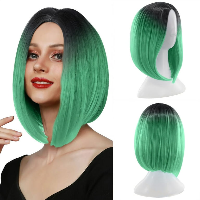 Realistic green wig top