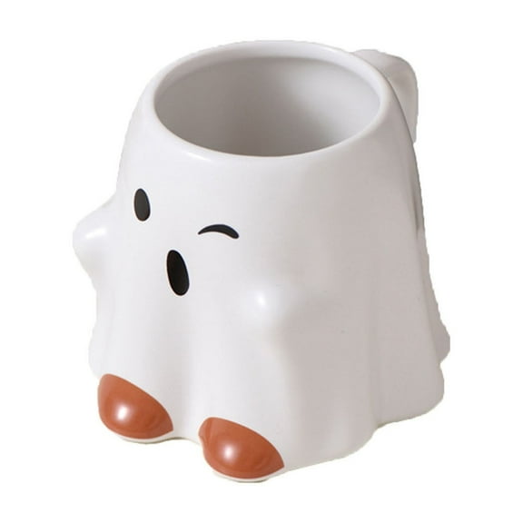 LLDYYDS Halloween Ghost Coffee Mug - Cute Ceramic Ghost Pattern Ghostface Mug Coffee Cup Halloween Accessories Birthday Gifts