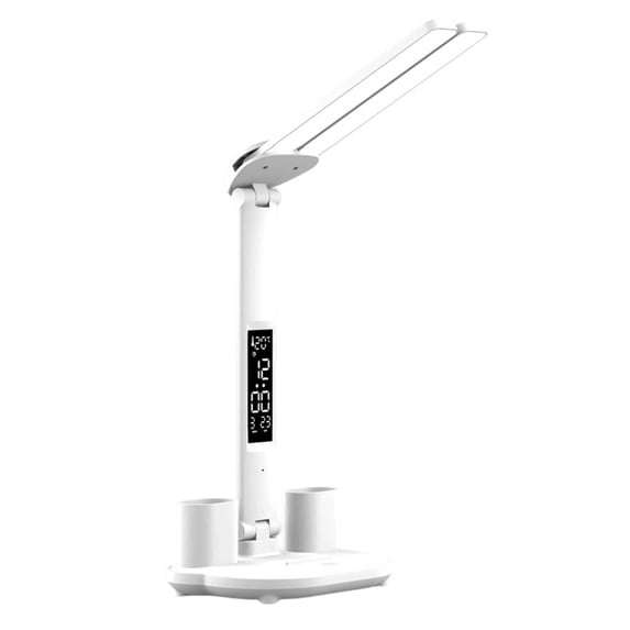 LLDYYDS LED Desk Lamp with 10W Wireless Charging, Flexo Table Lamp with 3 Colors and 5 Brightness Levels with Charging Function