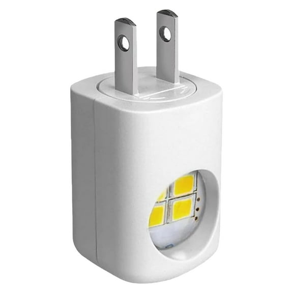LLDYYDS LED Plug In Wall Socket Night Light Automatic Soft White 360 Adjustable Lighting For Indoor Home Use