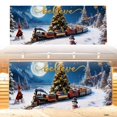 thumbnail image 1 of LLDYYDS Large 7x16 Ft Merry Christmas Santa Holiday Photography Background Garage Door Party Banner, 1 of 6