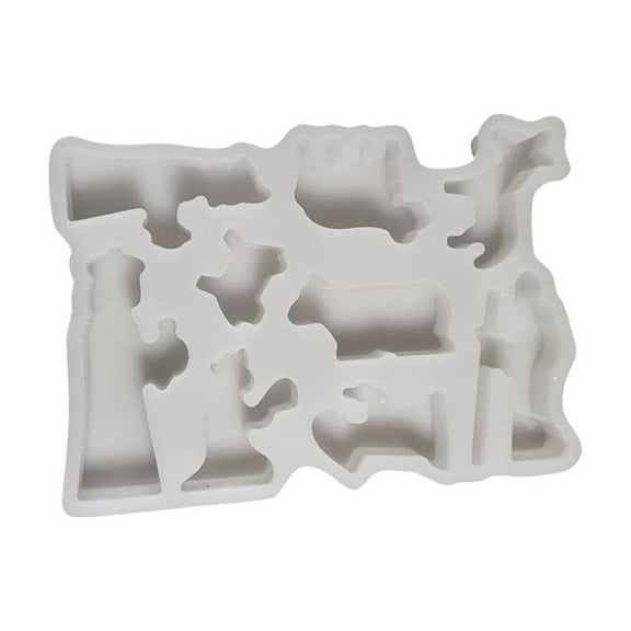 LLDYYDS Large Scene Silicone for Resin Casting Handmade Ornament DIY Craft Making Themed Home Decorations and Art Projects