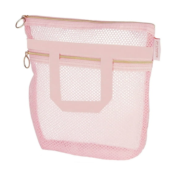 LLDYYDS Mesh Shower Caddy Tote, Quick Dry Hanging Shower Tote Bag with Zipper and Handles, Lightweight Toiletry Organizer, Mesh Beach Bag Shower Basket Organizer