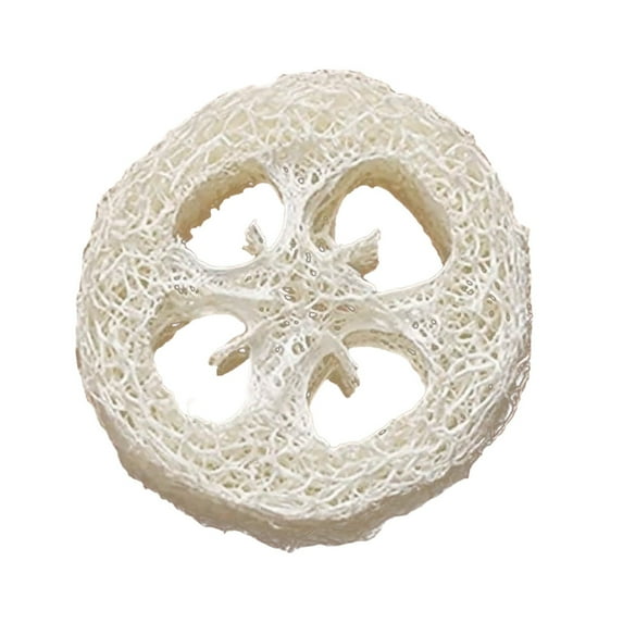 LLDYYDS Natural Loofah Sponge for Soap Making, 20 Pack Organic Loofahs Slices Cuts Set, Loofa Exfoliating Body Scrubber